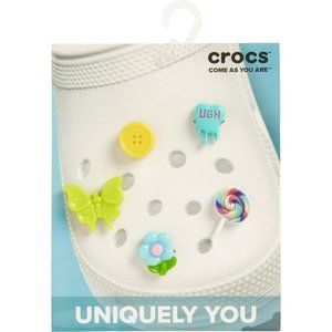 NEW Crocs Charms Jibbits Butterfly Lollipop Flower Girly